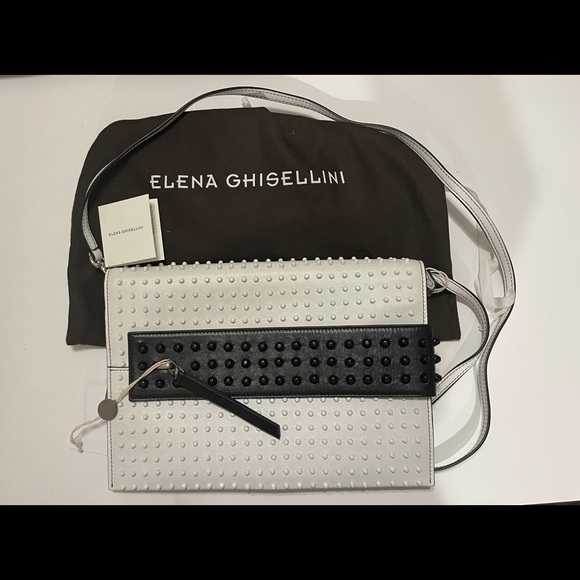 ELENA GHISELLINI Leather Crossbody Bag NWT - Picture 2 of 10